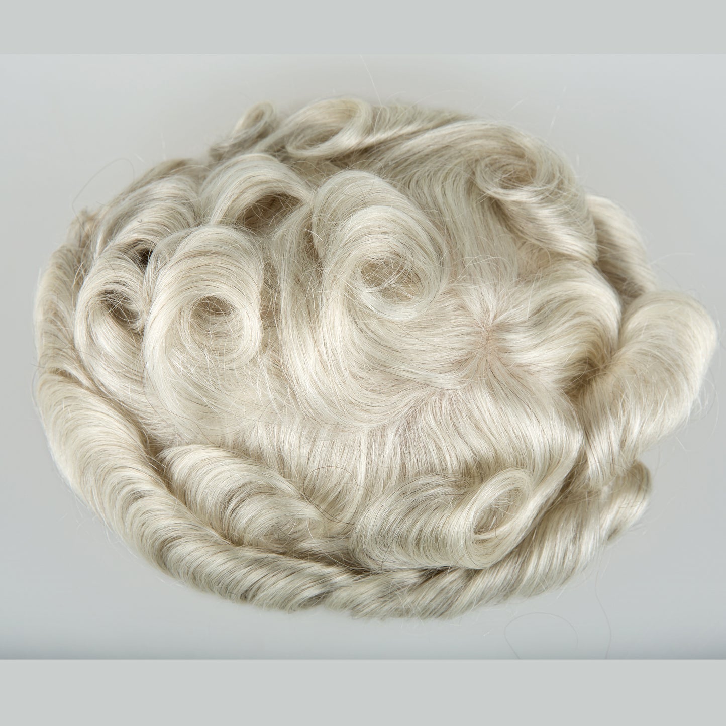 European Hair Mono Top PU Around Lace Front Men Toupees