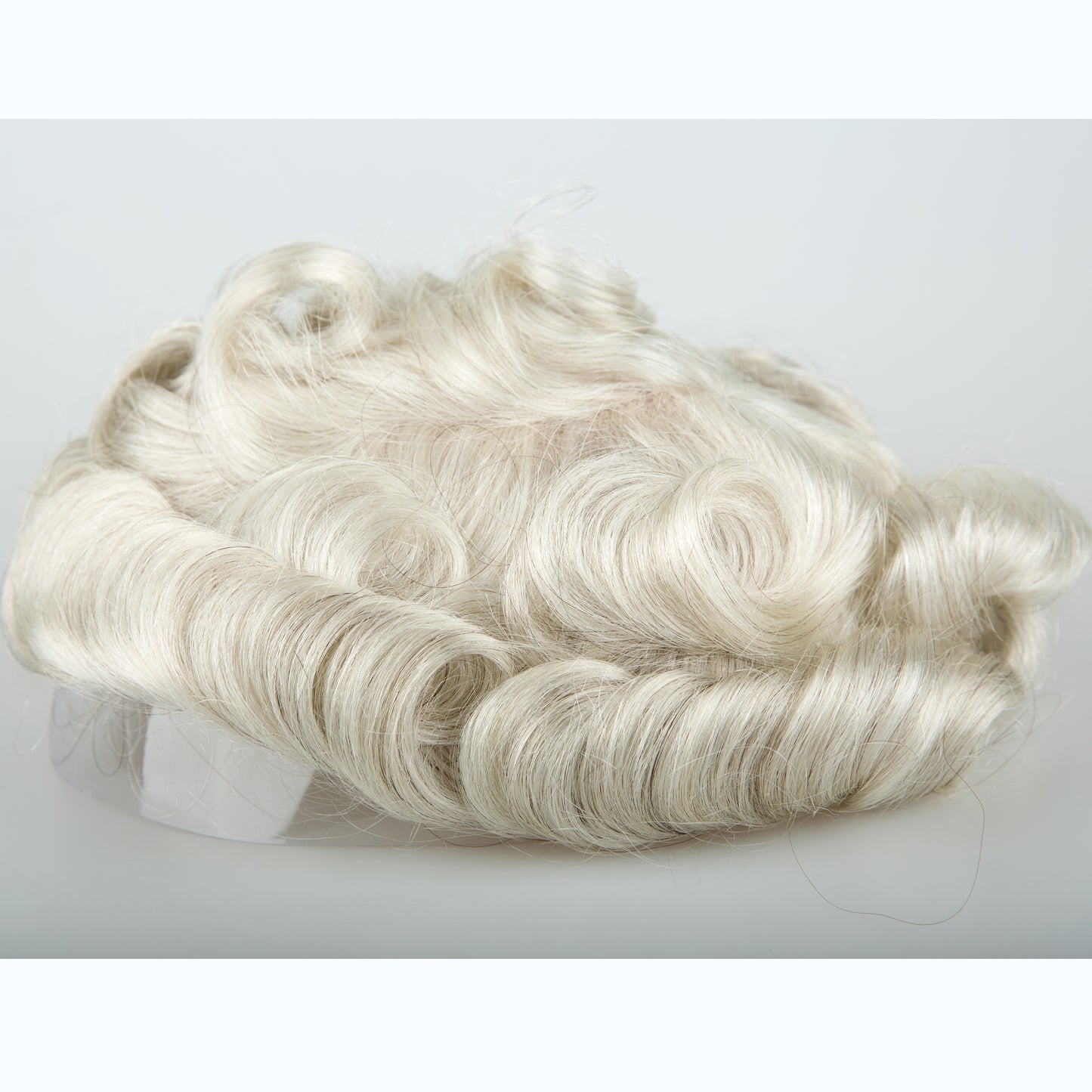 European Hair Mono Top PU Around Lace Front Men Toupees