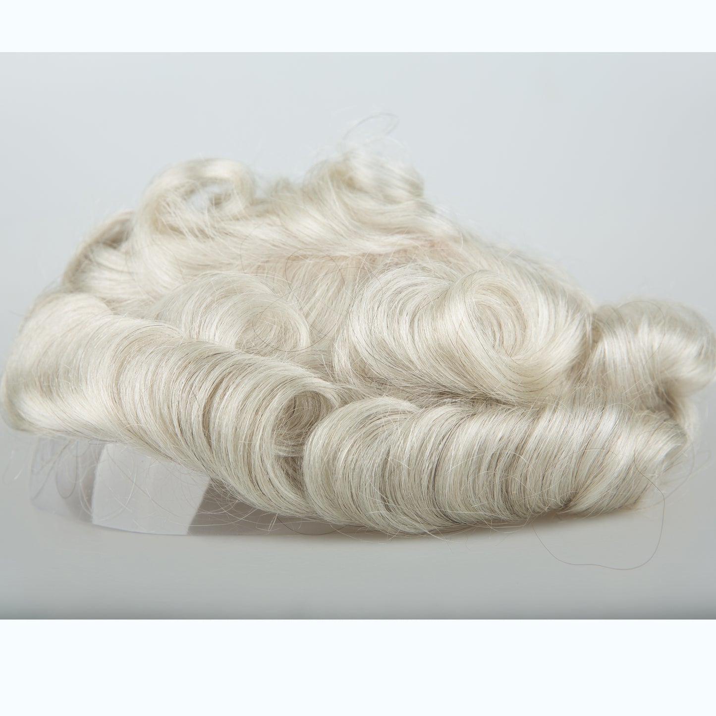 European Hair Mono Top PU Around Lace Front Men Toupees