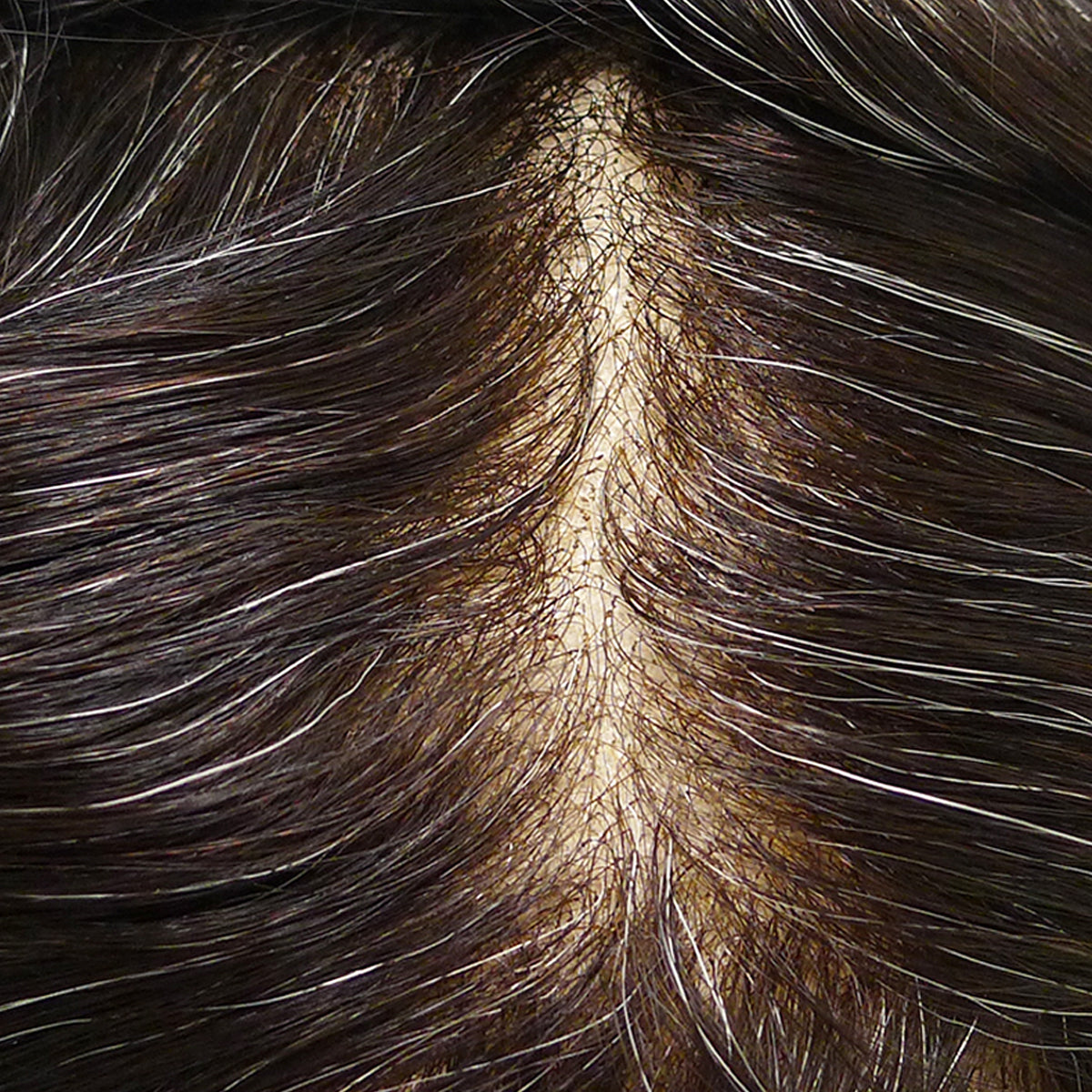 Human Hair Full Lace Toupee Natural Color With 20% Grey Hair System