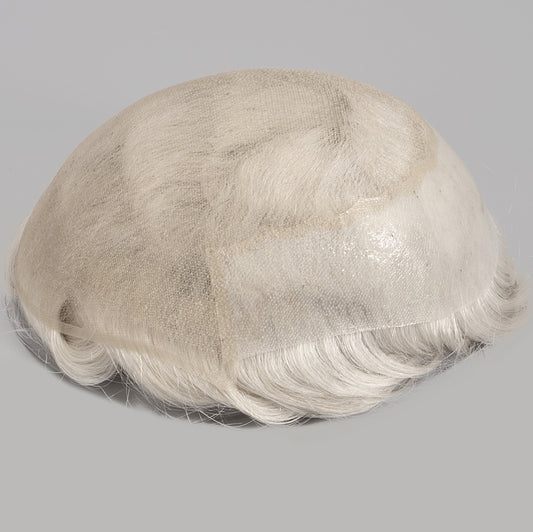 Grey Color French Lace With Pu Back