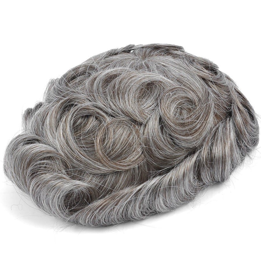 Human Hair Full Lace Toupee Mens Hair Systems #550