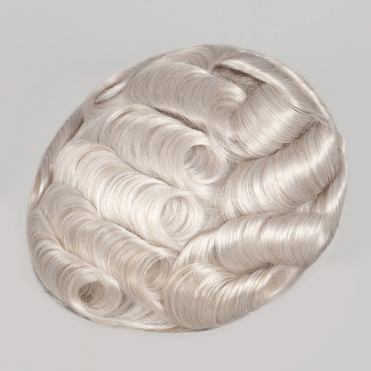 Human Hair Thin Skin Base Hair Systems Toupee #59