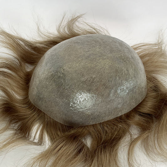 Virgin European Hair V-loop #2020 Thin Skin Men Toupee