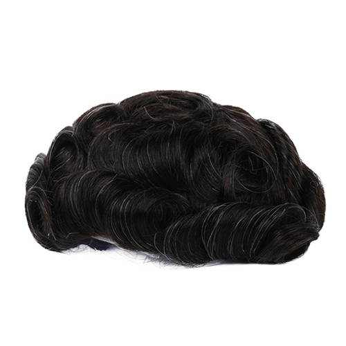 70% Extra Light Density Men Toupee Chicago Swiss Mono Top Segmentable PU Around hair system