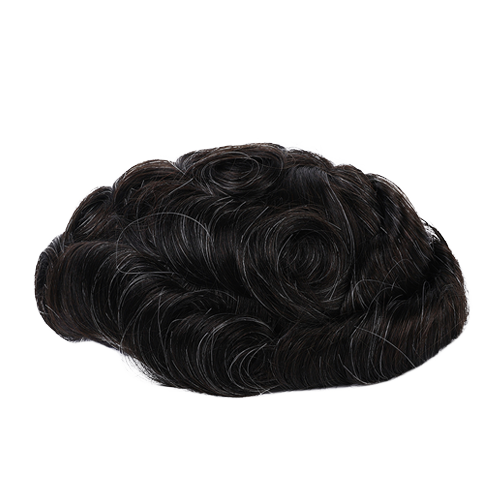 70% Extra Light Density Men Toupee Chicago Swiss Mono Top Segmentable PU Around hair system