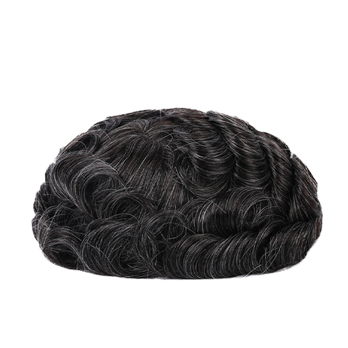 70% Extra Light Density Men Toupee Chicago Swiss Mono Top Segmentable PU Around hair system