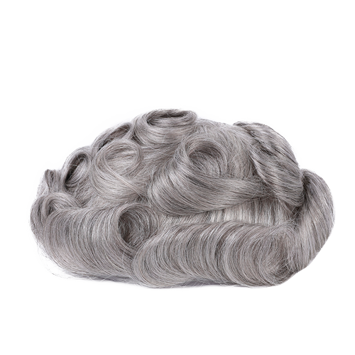 70% Extra Light Density Men Toupee Chicago Swiss Mono Top Segmentable PU Around hair system