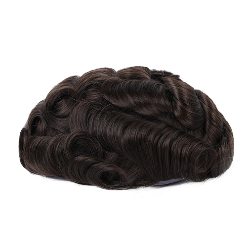70% Extra Light Density Men Toupee Chicago Swiss Mono Top Segmentable PU Around hair system
