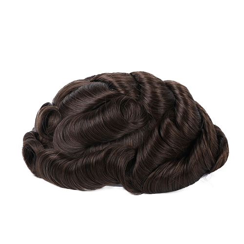 70% Extra Light Density Men Toupee Chicago Swiss Mono Top Segmentable PU Around hair system