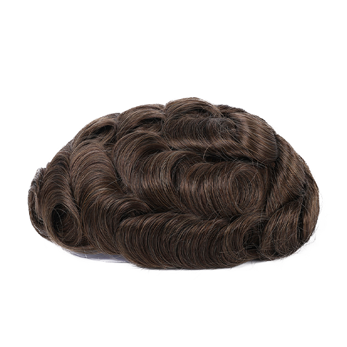 70% Extra Light Density Men Toupee Chicago Swiss Mono Top Segmentable PU Around hair system