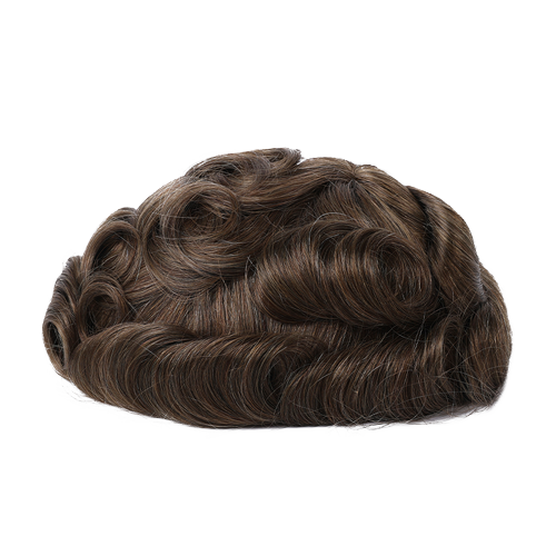 70% Extra Light Density Men Toupee Chicago Swiss Mono Top Segmentable PU Around hair system
