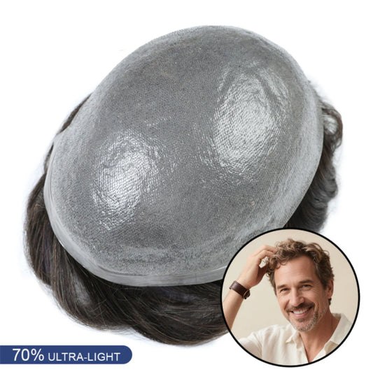 V-loop 0204mm Low-Density European Human Hair #1B40 Color Thin Skin Hair Systems